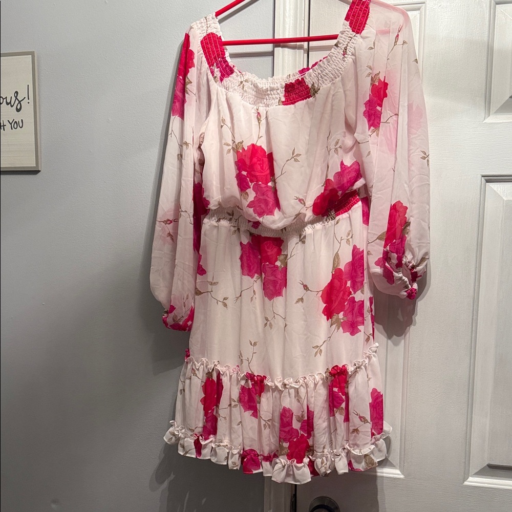 Betsey Johnson Pink Floral Maxi Dress - Picture 6 of 8
